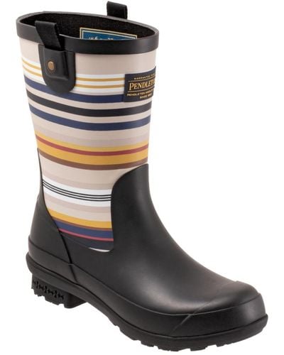Pendleton Bridger Stripe Mid Boots - Black
