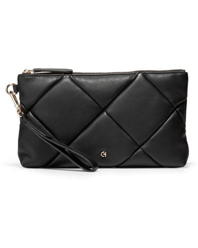 Cole Haan Essential Quilted Leather Clutch - Black