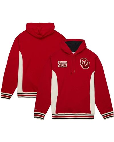 Mitchell & Ness Oklahoma Sooners Team Legacy French Terry Pullover Hoodie - Red