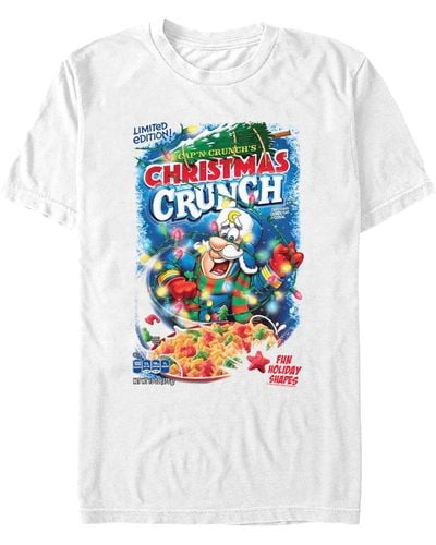 Fifth Sun Cap'n Crunch Christmas Crunch Short Sleeves T-shirt - White
