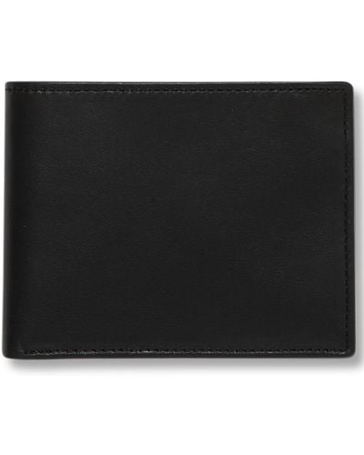 Perry Ellis Men's Leather Super Slimfold Wallet - Black