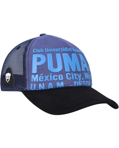Fan Ink Pumas Club Gold Adjustable Hat - Blue