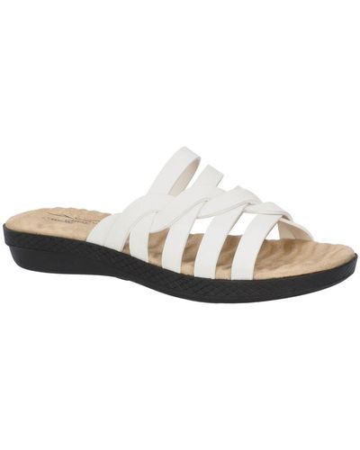 Easy Street Comfort Wave Sheri Slide Sandals - White