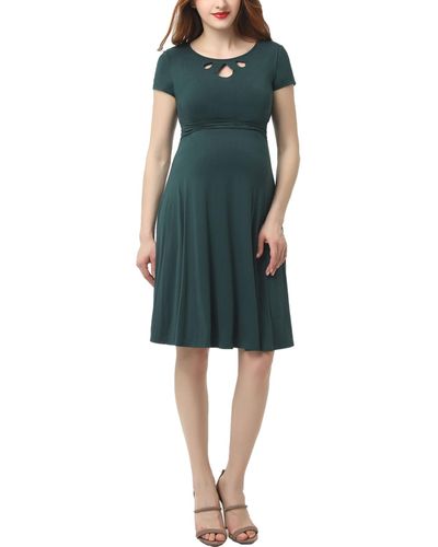 Kimi + Kai Kimi + Kai Maternity Skater Dress - Blue