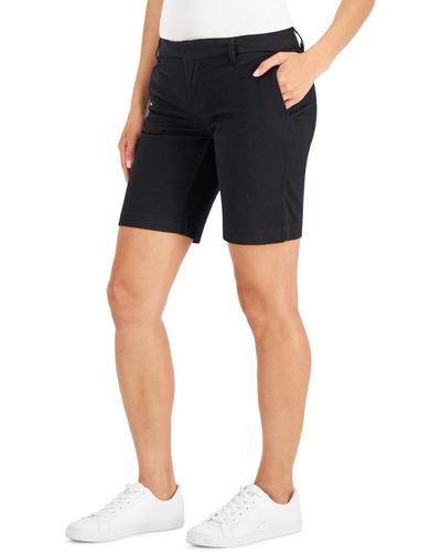 Tommy Hilfiger Striped Bermuda Shorts - Black