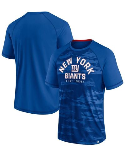 Fanatics New York Giants Hail Mary Raglan T-shirt - Blue