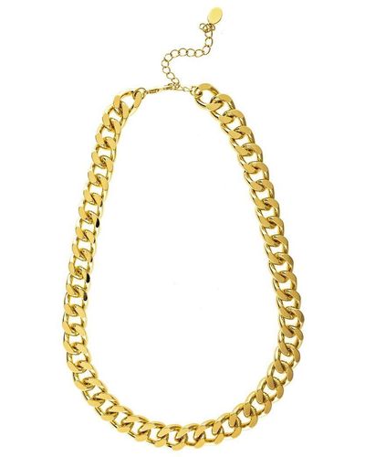 Rivka Friedman Polished Curb Link Chain Necklace - Metallic