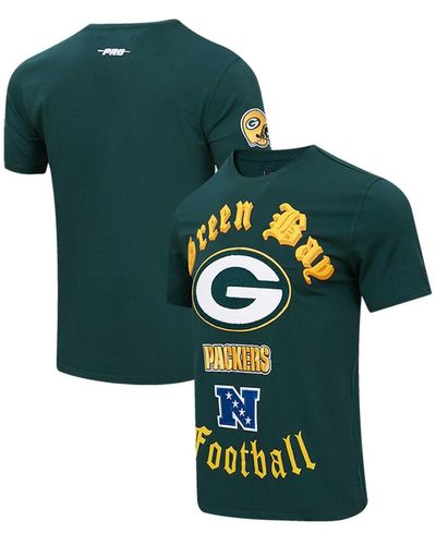 Pro Standard Bay Packers Old English T-shirt - Green