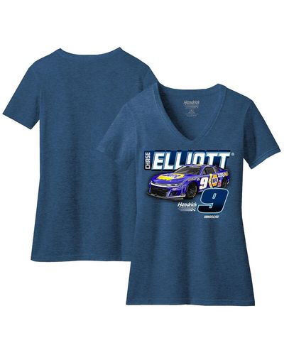 Hendrick Motorsports Team Collection Chase Elliott V-neck T-shirt - Blue