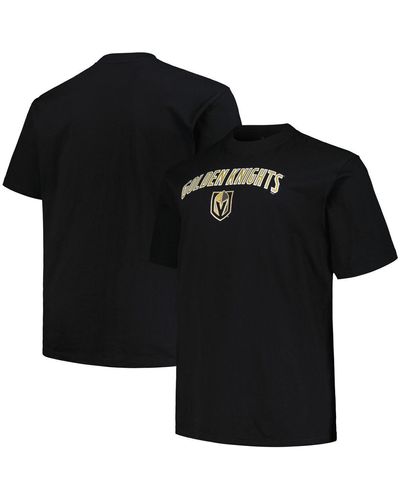 Profile Vegas Golden Knights Big And Tall Arch Over Logo T-shirt - Black