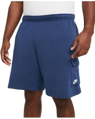 Nike Sportswear Club Fleece Cargo Shorts - Blue