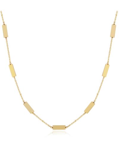 The Lovery Bar Chain Necklace - Metallic