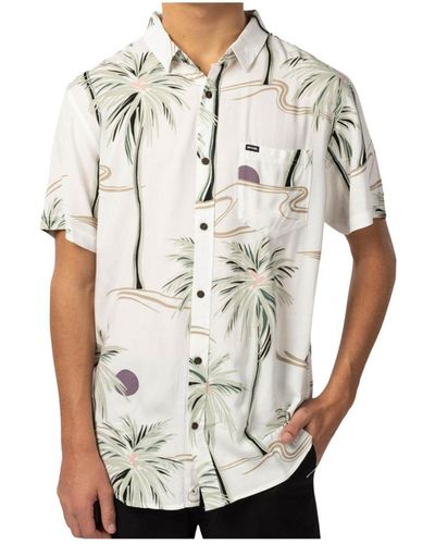 Rip Curl Brushed Palm Floral Shirt - White