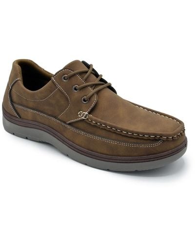 Aston Marc Lace-up Walking Casual Shoes - Brown