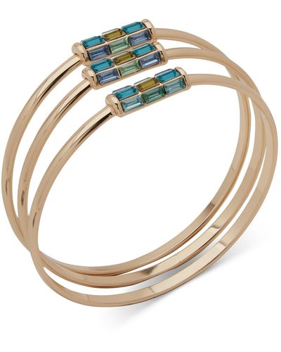 Anne Klein 3-pc. Boxed Gold-tone Crystal Bangle Bracelets - Metallic