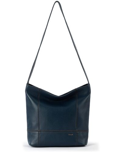 The Sak De Young Medium Leather Hobo - Blue