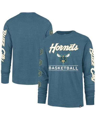 '47 Charlotte Hornets 2023/24 City Edition Triplet Franklin Long Sleeve T-shirt - Blue