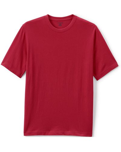 Lands' End School Uniform Short Sleeve Essential T-shirt - Red