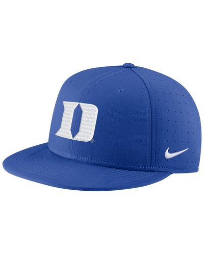 Nike Duke Blue Devils Aero True Baseball Performance Fitted Hat