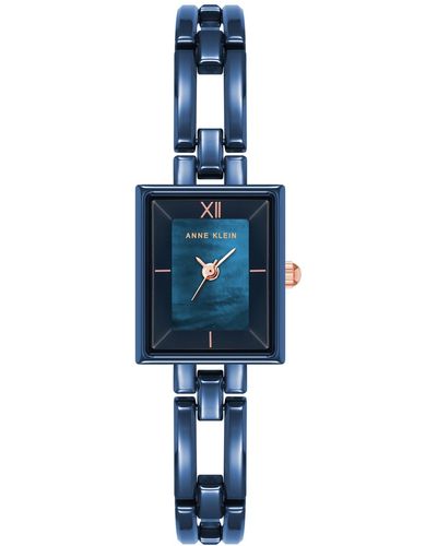 Anne Klein Ceramic Open Link Bracelet Watch 19x31mm - Blue