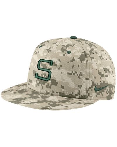 Nike Michigan State Spartans Aero True Baseball Performance Fitted Hat - Multicolor