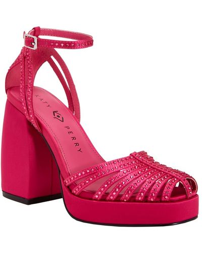 Katy Perry The Uplift Strappy Dress Sandals - Pink