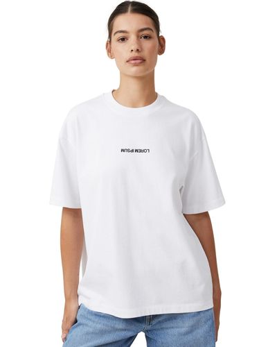 Cotton On The Premium Boxy Graphic T-shirt - White