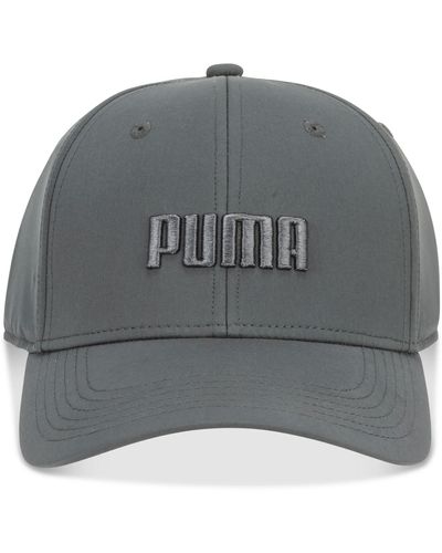 PUMA Evercat Gains Logo Embroidered Stretch-fit Cap - Gray