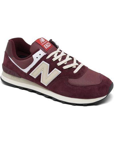 New Balance 574 Casual Sneakers From Finish Line - Purple