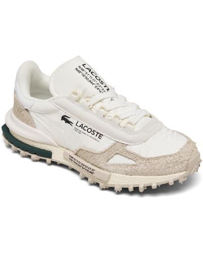 Lacoste Elite Active Casual Sneakers From Finish Line - White