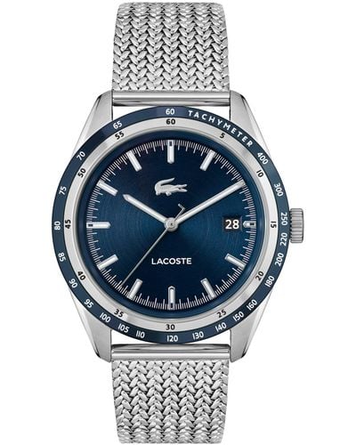 Lacoste Everett Quartz -tone Stainless Steel Bracelet Watch 40mm - Gray