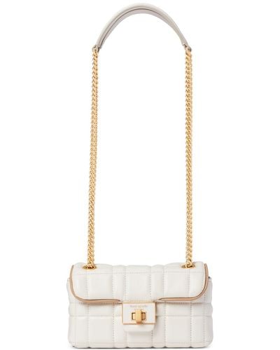 Kate Spade Evelyn Quilted Leather Small Shoulder Crossbody - White