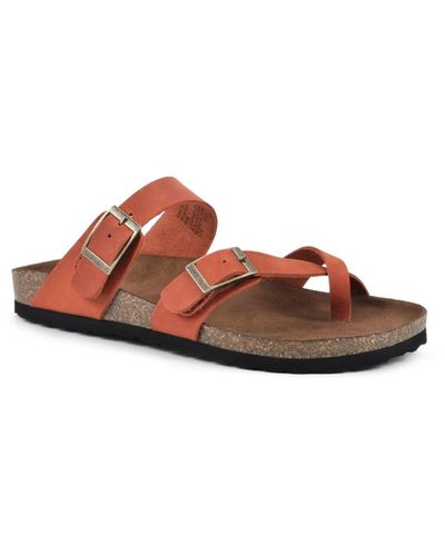 White Mountain Gracie Footbed Sandals in Pink Lyst