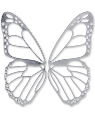 Lucky Brand Tone Butterfly Wing Earrings - Metallic