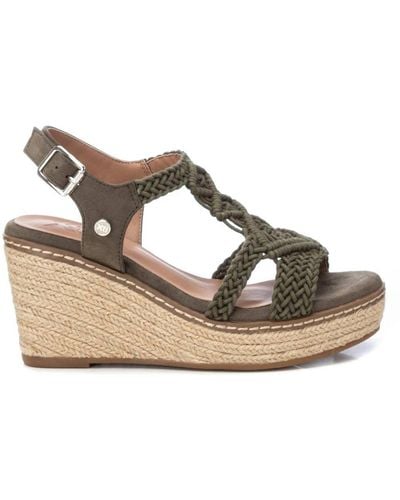 Xti Jute Wedge Sandals By - Brown