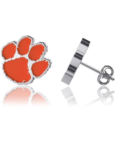 Dayna Designs Clemson Tigers Enamel Post Earrings - Red