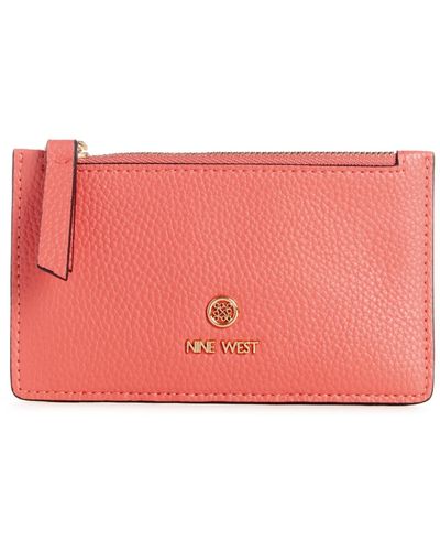 Nine West Linnette Coin Card Case - Red