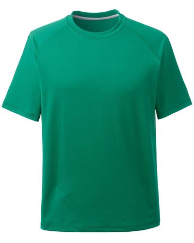 Lands' End School Uniform Short Sleeve Active Tee - Green