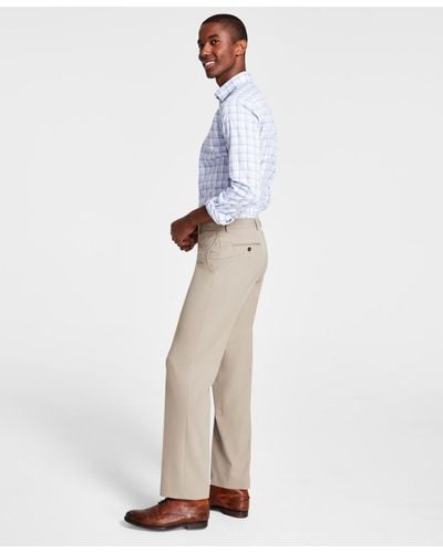 Michael Kors Solid Classic Fit Pants - White