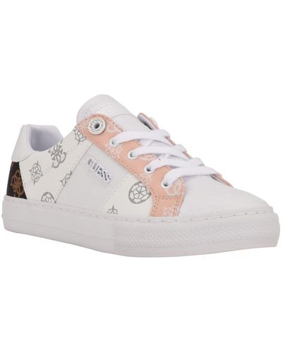 Guess Loven Casual Lace-up Sneakers - Pink