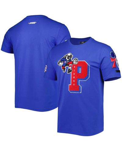 Pro Standard Philadelphia 76ers Mash Up Capsule T-shirt - Blue