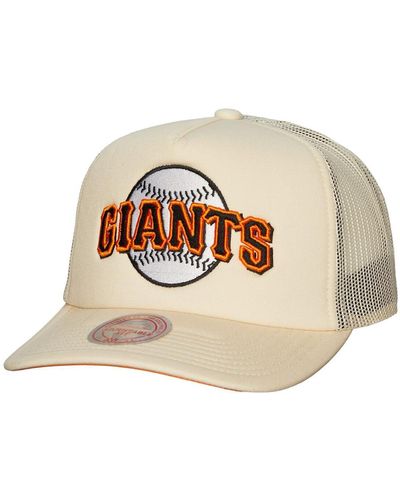 Mitchell & Ness San Francisco Giants Cooperstown Collection Evergreen Adjustable Trucker Hat - Natural