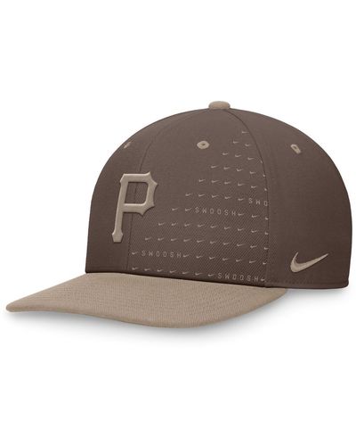Nike Brown Pittsburgh Pirates Statement Ironstone Pro Performance Snapback Hat