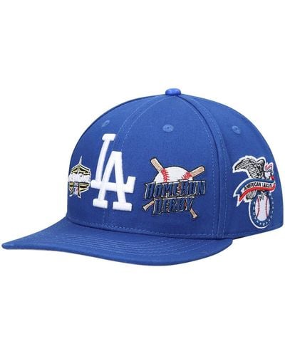 Pro Standard Los Angeles Dodgers All-star Multi Hit Wool Snapback Hat - Blue