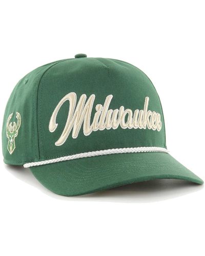 '47 Milwaukee Bucks Overhand Logo Hitch Adjustable Hat - Green