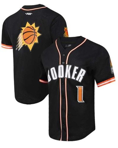Pro Standard Devin Booker Phoenix Suns Capsule Player Baseball Button-up Shirt - Black