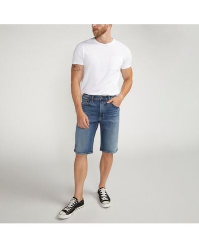 Silver Jeans Co. Grayson Relaxed Fit Shorts - White