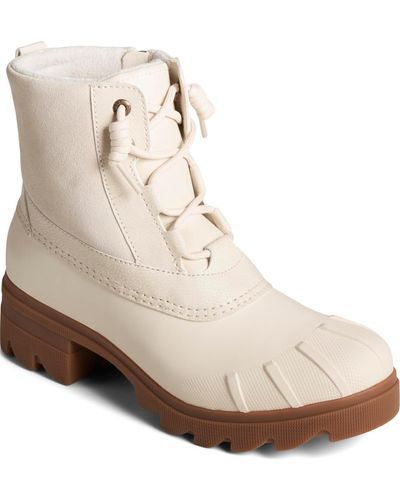 Sperry Top-Sider Syren Ascend Core Lace Up Waterproof Boots - Natural