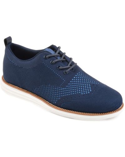 Vance Co. Ezra Knit Dress Shoe - Blue