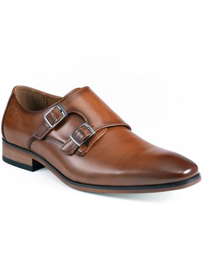 Tommy Hilfiger Summy Double Monk Strap Dress Shoes - Brown